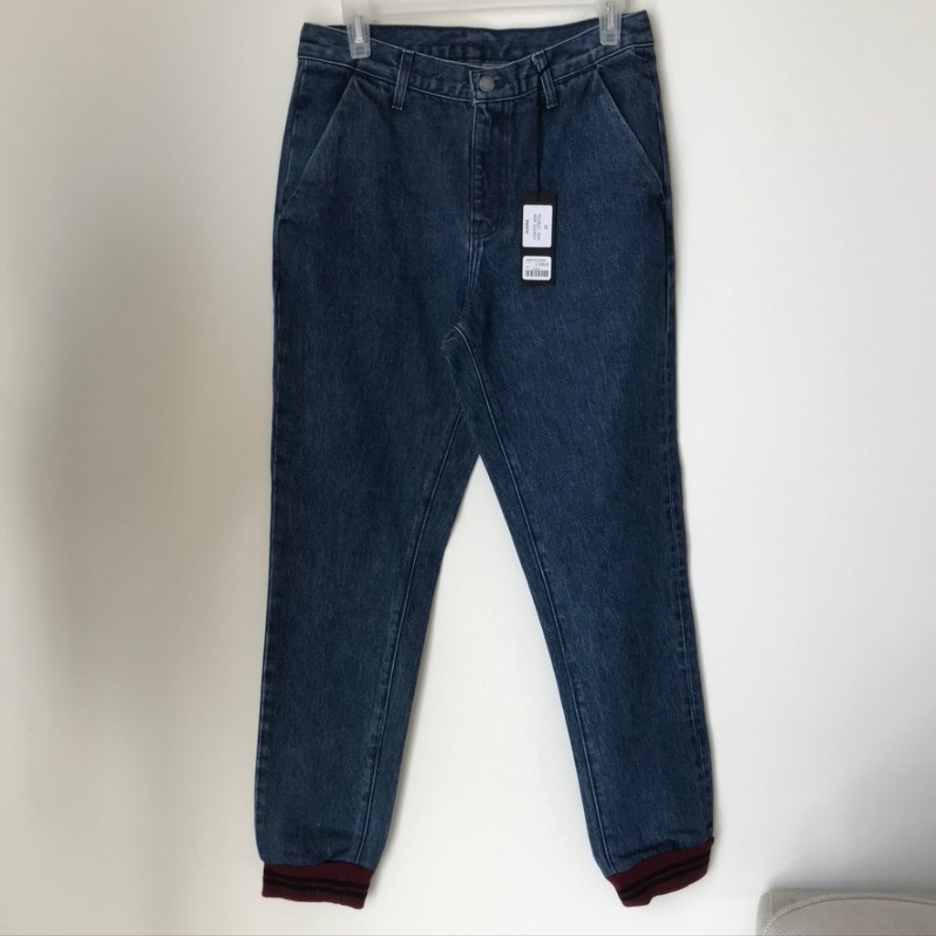 [Lf] Carmar Aliena Athletic Denim Cuff Jeans